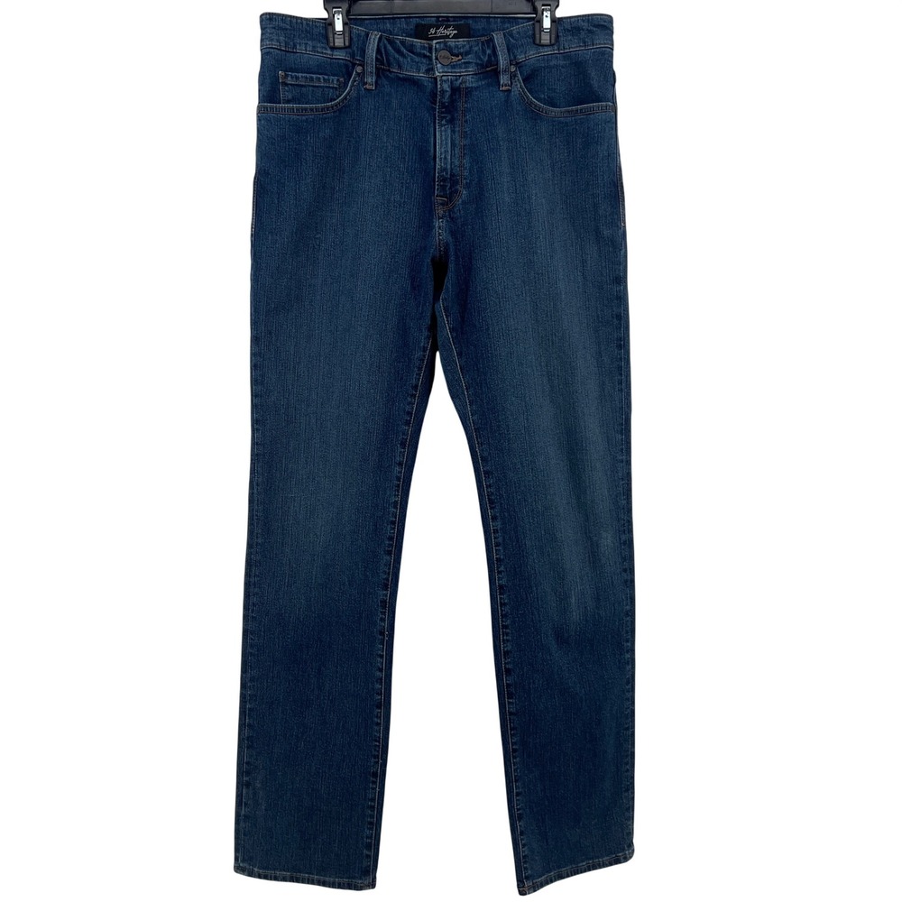 34 Heritage Charisma Mens 36x34 Dark Indigo Blue Comfort Rise Classic Jeans